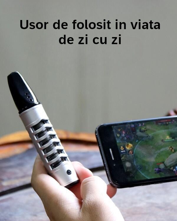 Scrumiera portabila cu bricheta reincarcabila USB, suport de tigara, prevenirea imprastierii scrumului, pentru calatorii, acasa, birou si masina, Alb - imagine 6