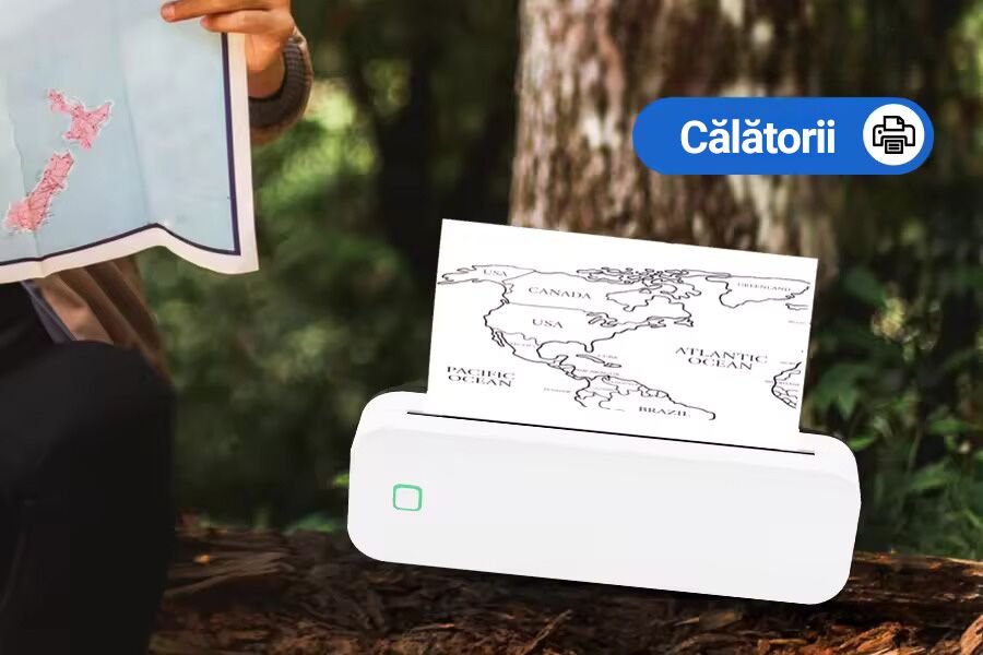 Imprimanta termica pentru tatuaje, portabila, fara fir, nu necesita tus, suporta formaturi pana in A4, Bluetooth, USB, compatibila cu iOS / Android / Windows / MacOS, foi incluse, alb cocos - imagine 6