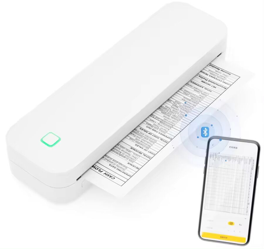 Imprimanta termica pentru tatuaje, portabila, fara fir, nu necesita tus, suporta formaturi pana in A4, Bluetooth, USB, compatibila cu iOS / Android / Windows / MacOS, foi incluse, alb cocos - imagine 8