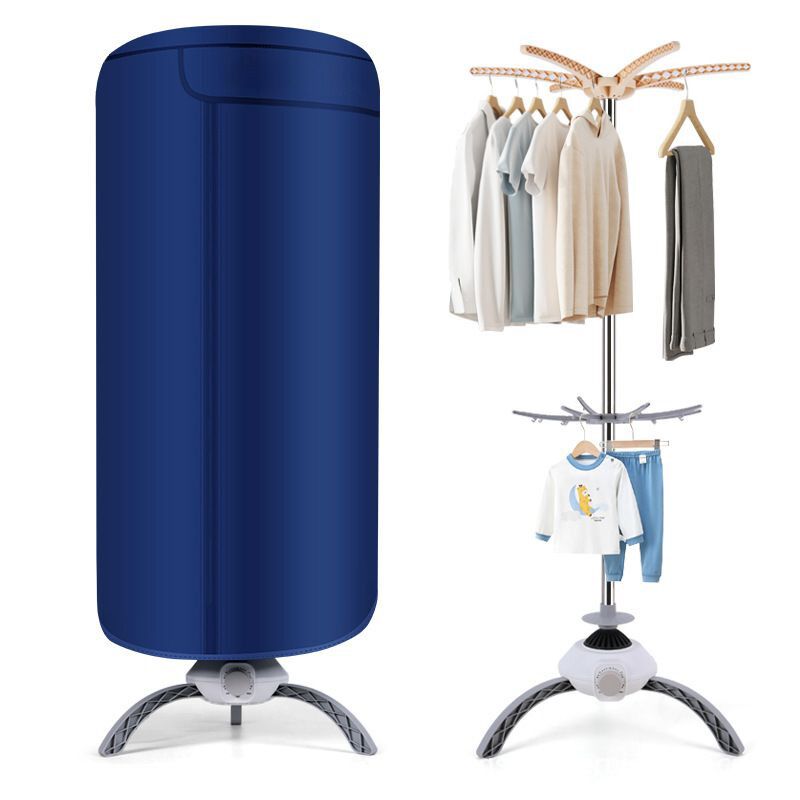 Uscator electric premium pentru imbracaminte, incalzire 360, capacitate 15kg, portabil, temporizator, oprire automata, albastru - imagine 3